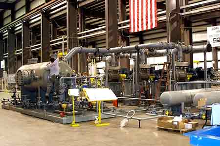 媚娘直播液環泵機組在阿（ā）美石油公司Aramco-和（hé）殼牌（pái）合資的（de）Motiva煉油廠項目使用現場