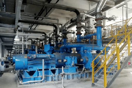 媚娘直播液環泵機組在大慶煉化酮苯脫蠟項目使用現場