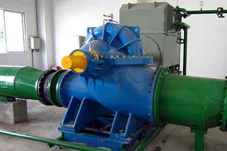 KPS係列單級雙吸離心泵在德力梅賽爾氣體公司使用現場