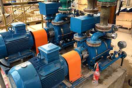 媚娘直播液環泵在博世（shì）科蒲廟紙廠（chǎng）二（èr）氧化氯項目使用現場