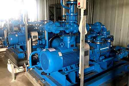 媚娘直播液環泵機組在（zài）開平牽牛生（shēng）化製藥（yào）有限公司使用現場